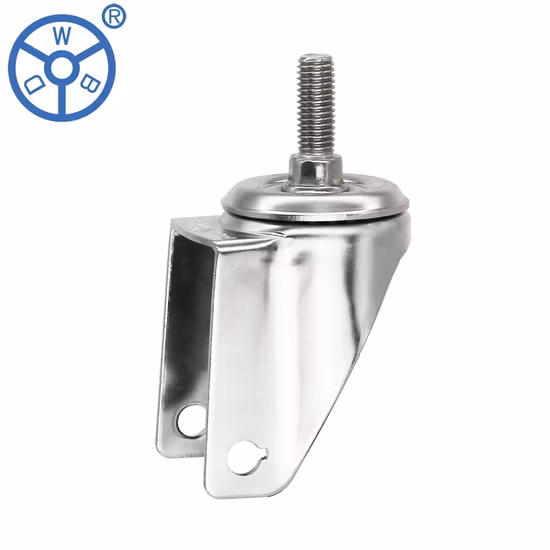 Möbelbeschläge Robuste 3-Zoll-Lenkrolle aus Kunststoff für Möbel Dia25 Rodí Zios Halterung Festes Lenkrollenrad